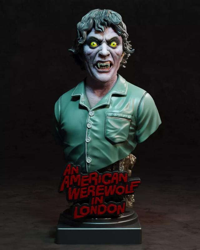 THE WEREWOLF BUST  BY CREATIVE GEEK MB