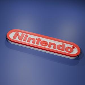 NINTENDO Logo in 3D - Gamer Decoration