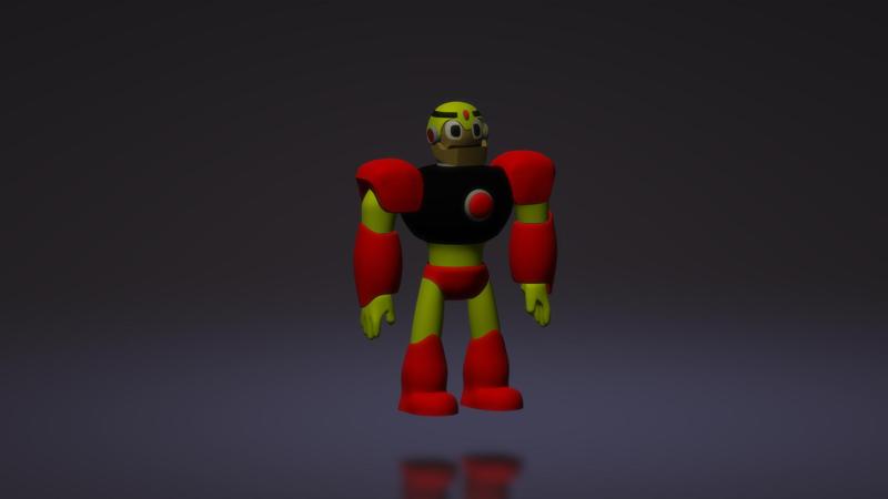 Gutmans - Megaman 1 - Robot Master - Miniature - Static Pose