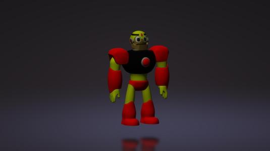 Gutmans - Megaman 1 - Robot Master - Miniature - Static Pose