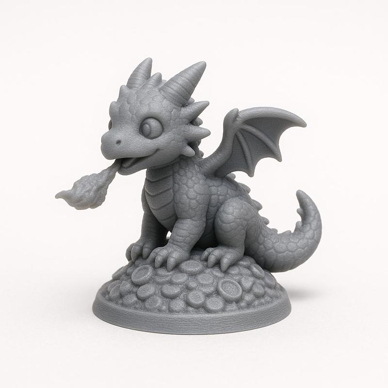 Baby Dragon – Cute Fire-Breathing Hatchling 3D Printable Miniature