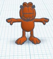 Grfield T posing
