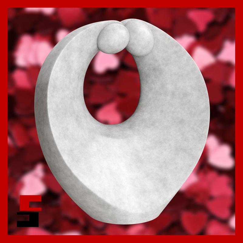 Love Sculpture Home Decoration Valentine's Day Gift Couple Art