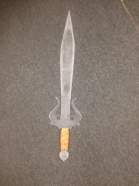 laser cut acrylic "Ice Sword"