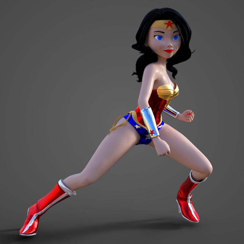 Wonder Woman DCAU JLU Stattuette