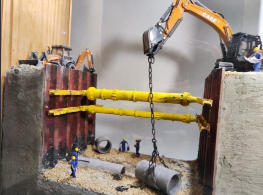 Construction station 1:50 scale