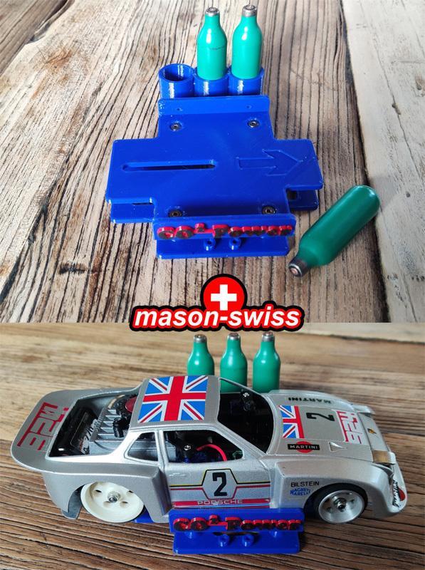 Car and cartridge stand for the CO2 vintage car from HITEK