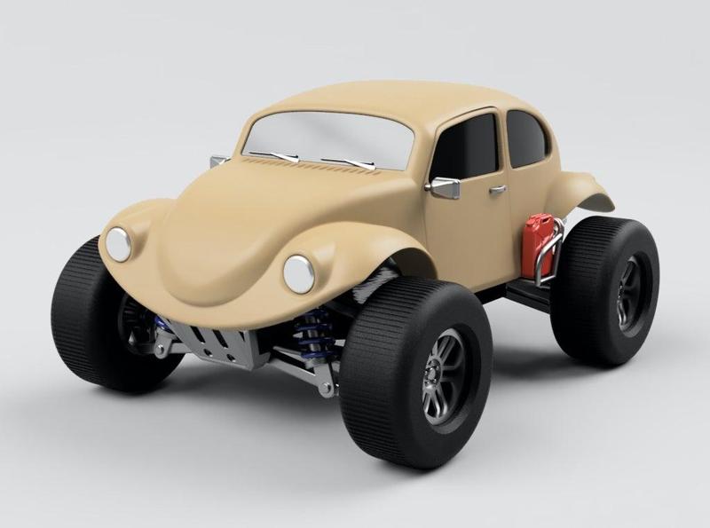 VW Beetle BUG - 1/18 RC body (PXtoys 9302E)