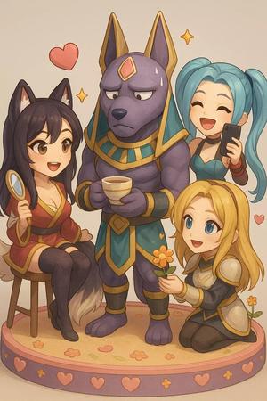 League of Legends Cute Girls Diorama