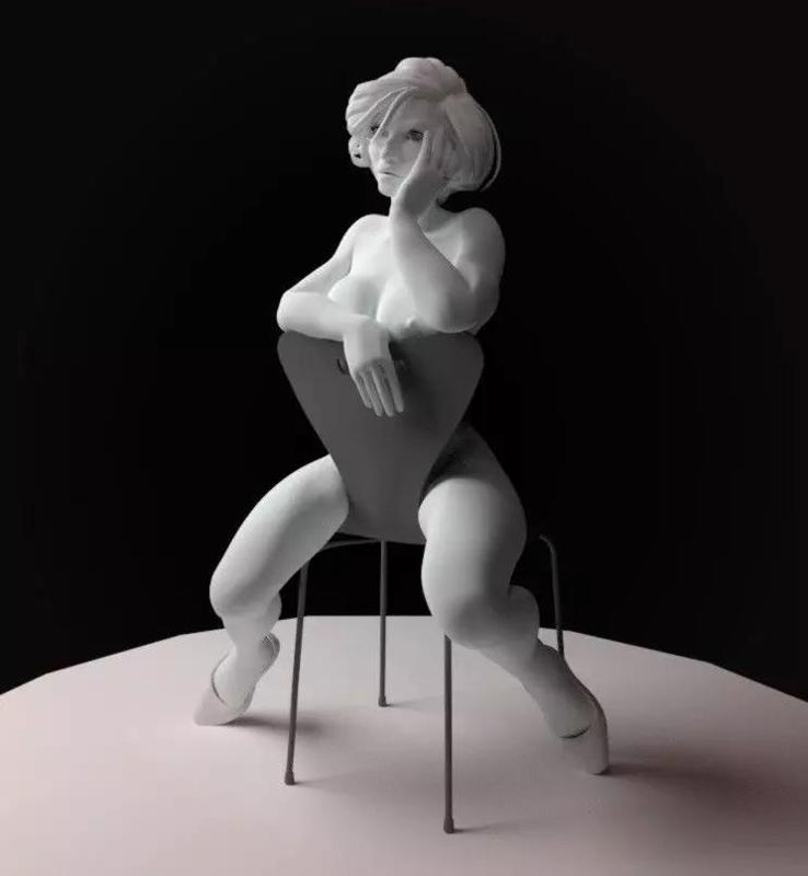 girl on chair
