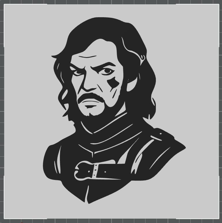 art wall/picture on the wall  Game Thrones Qotho Bloodrider