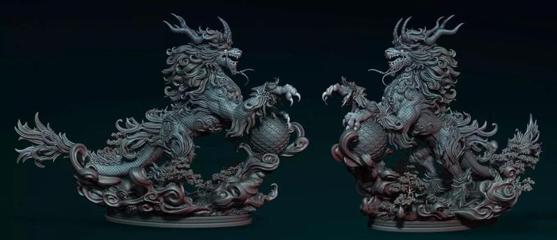 Kirin Sculpture