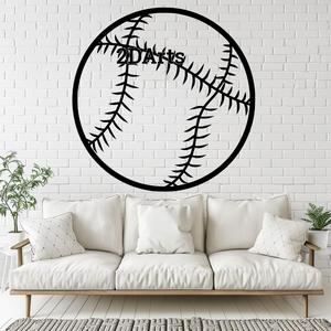 Baseball 2D Wall Art/Window Art STL & SVG File for 3D Printing and Laser Cutting