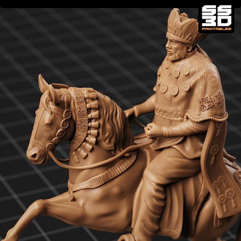 Menelik 2 EMPEROR OF ETHIYOPIA 3D print model