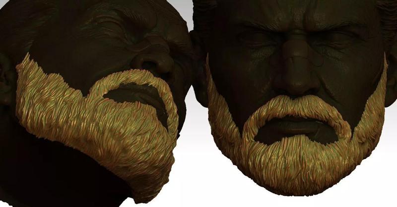 3D beard V01-22