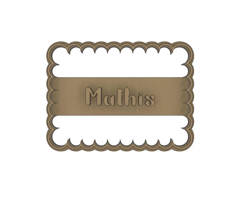 Cookie cutters small Butter name Mathis