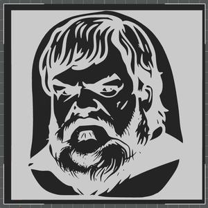 art wall/picture on the wall  Game Thrones Hodor Wylis           |