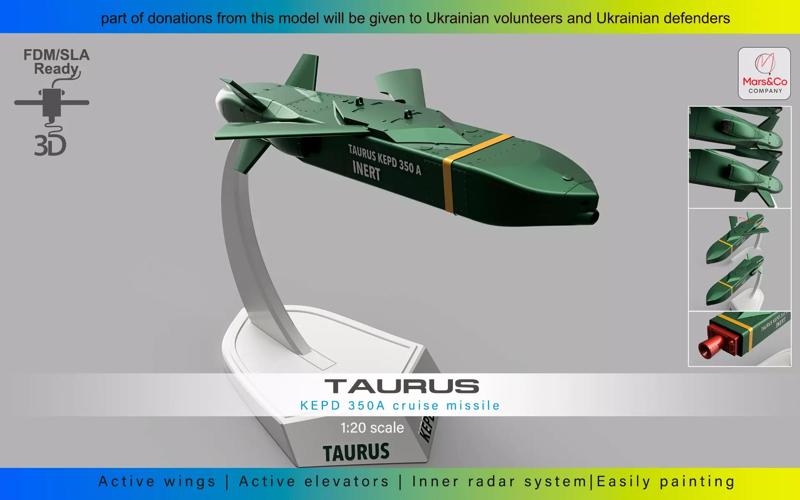 TAURUS KEPD 350 CRUISE MISSILE HIGH QUALITY 3D PRINT MODEL