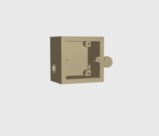 Electric surface box 80x80mm