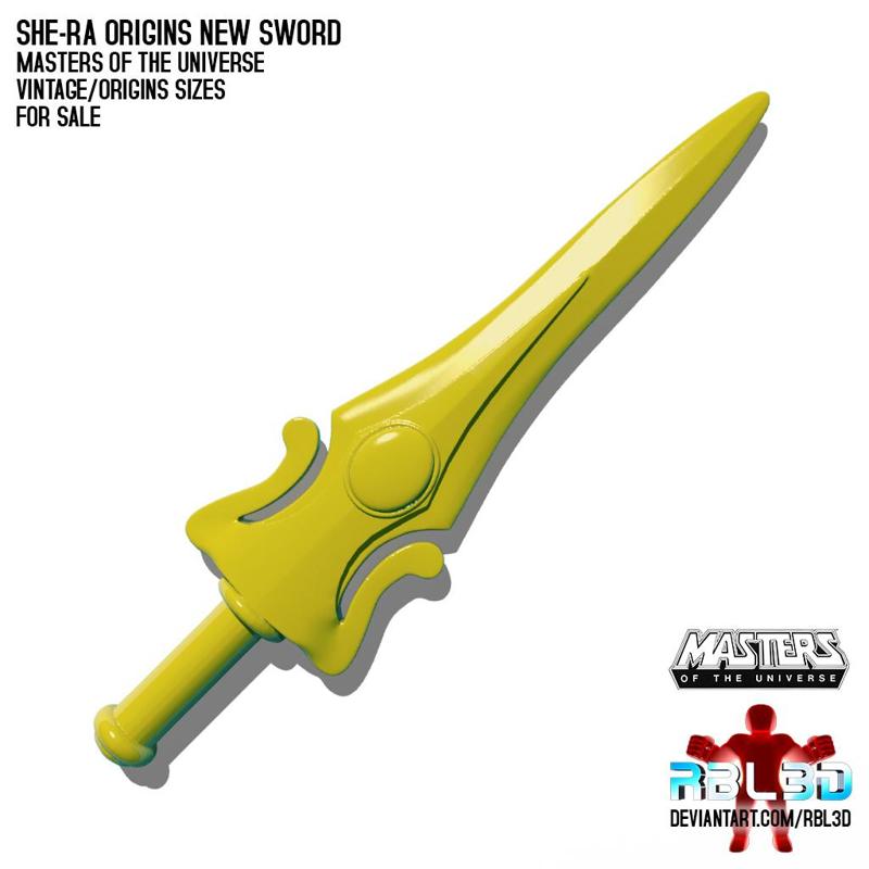 She-Ra Origins new Power Sword (MOTU HE-MAN)