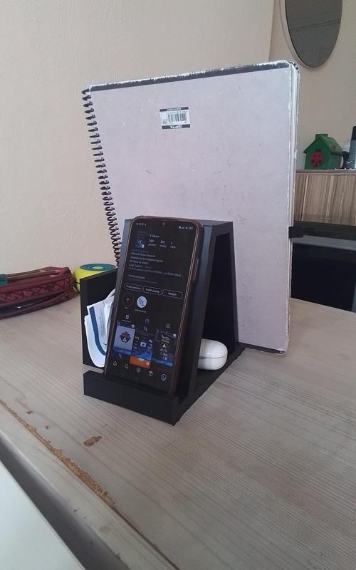 Phone holder & notebook holder