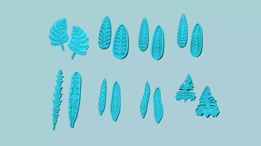 08 Fern Leaf Mould Collection - Artificial EVA Molding