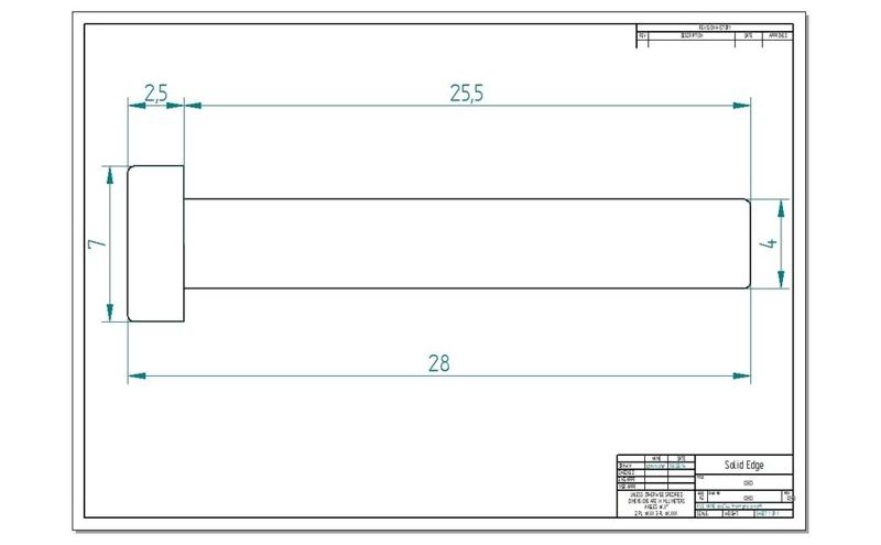 Airsoft AKS74U upper front grip retaining pin //DBoys/Boyi/Kalash