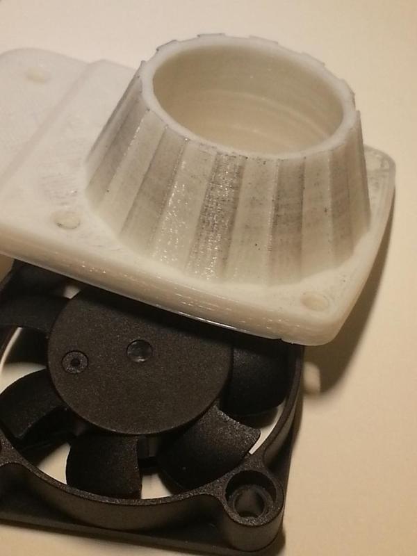 Extruder Fan (Jet) Holder for PrintrBot Simple Metal