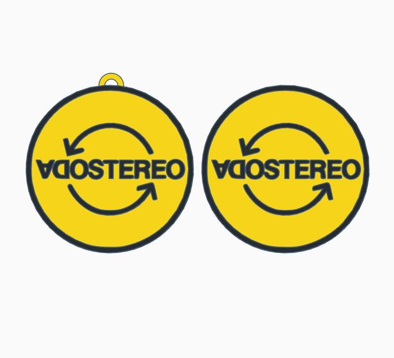 Soda Stereo Keychain and Logo