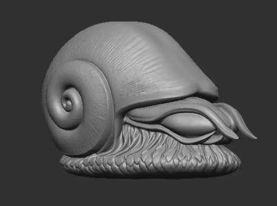 Scaly foot gastropod snail 3d model