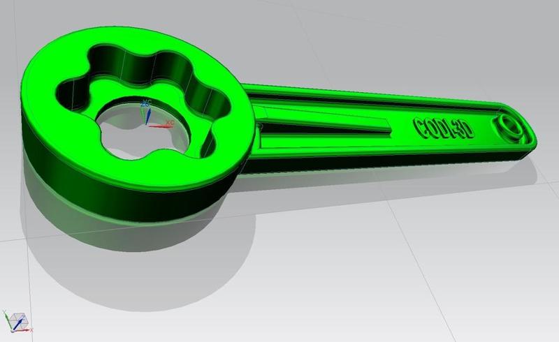 CHIAVE DI SERRAGGIO PER Manopola M6 - TIGHTENING KEY FOR Knob M6