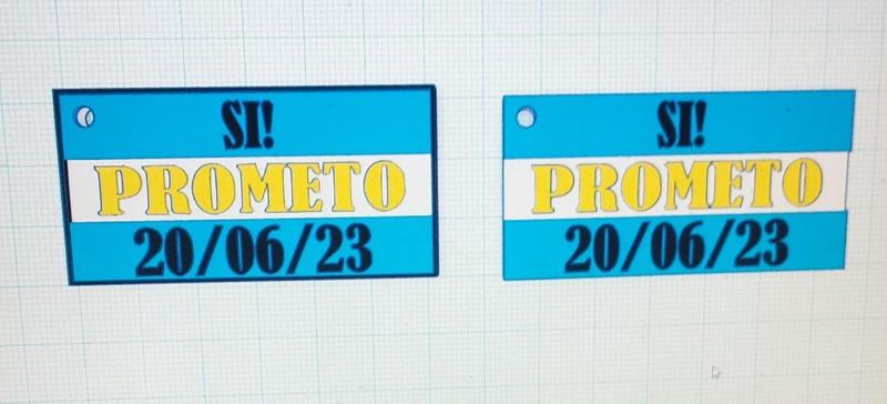 KEYCHAIN PLEDGE TO THE FLAG 2 MODELS