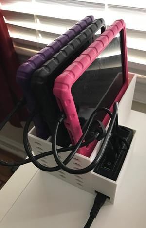 Kindle in Moko Foam Case x3 Charger Stand 