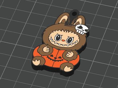 Labub Halloween Keychain