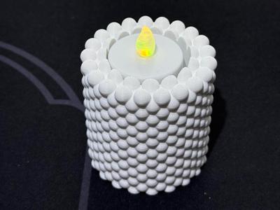 Geometric LED Tealight Holder