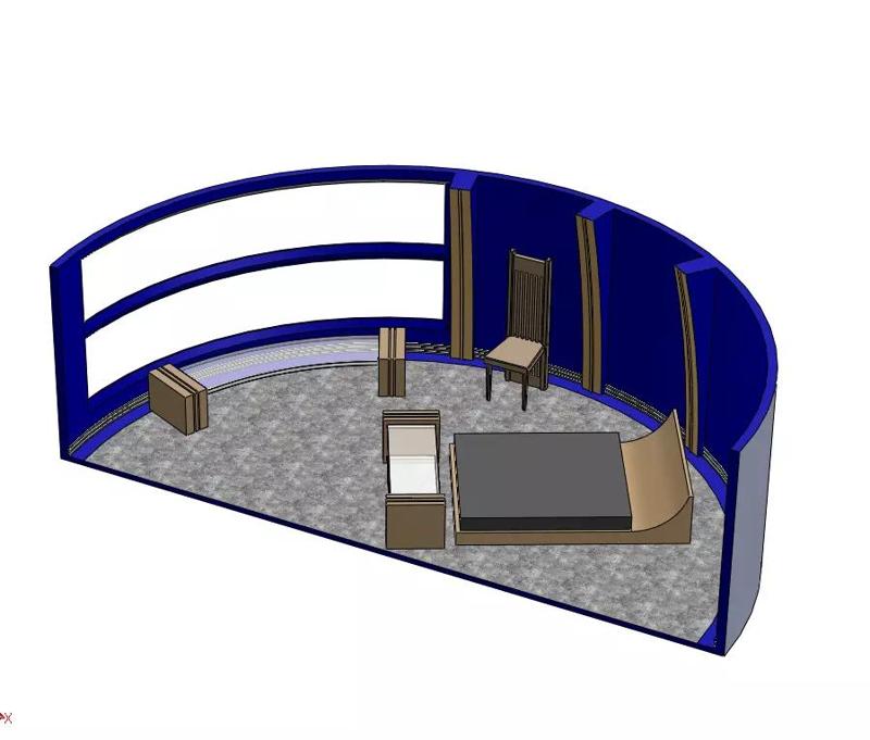 Padme Amidala Room in Coruscant Diorama