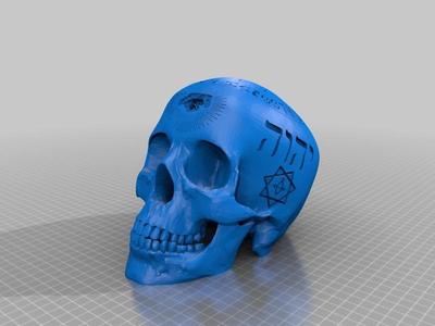 All Seeing Eye Occult Skull