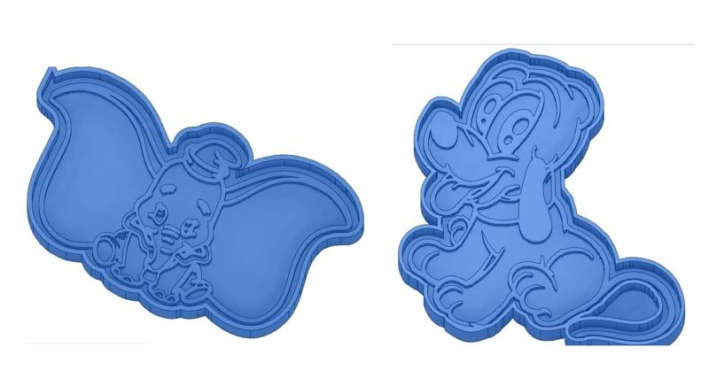 Biscuit Moulds - Disney - Princess - Mickey - Dingo - Bambi - The Lion King - Pinocchio - Pluto - Frozen - Dumbo - Cookie cutter - Cookie Cutter