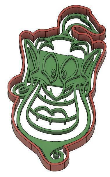 2 Biscuit Moulds - Disney - Princess - Mickey - Dingo - Bambi - The Lion King - Pinocchio - Pluto - Frozen - Dumbo - Aladdin - Cookie cutter- Cookie cutter