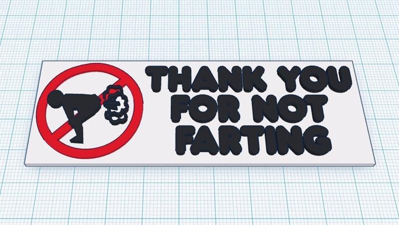 No Farting Sign