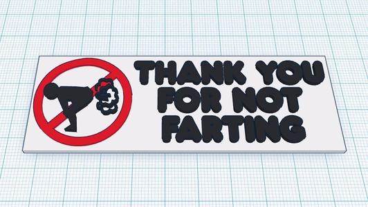 No Farting Sign