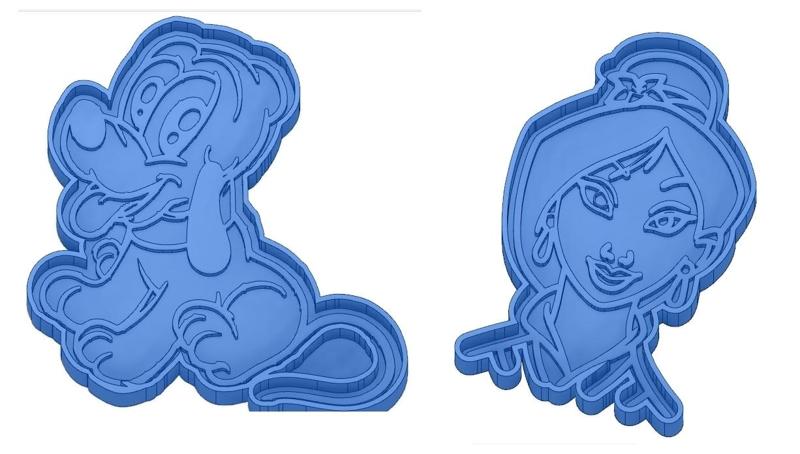 Biscuit Moulds - Disney - Princess - Mickey - Dingo - Bambi - The Lion King - Pinocchio - Pluto - Frozen - Dumbo - Cookie cutter - Cookie Cutter