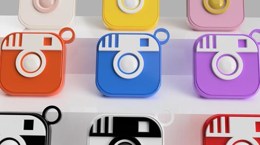 NFC instagram keychain