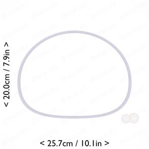 Mochi Cookie Cutter 9.75in / 24.8cm