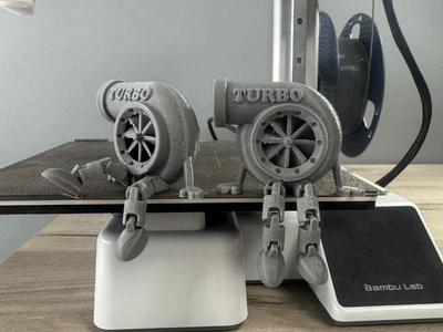 Turbo Charger with Legs