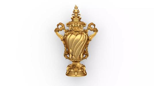 Classical urn decorative onlay cnc 3d printing stl 04