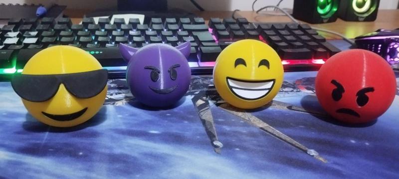 Emoji separate parts - 4 emotions