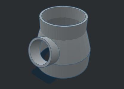 Extractor Pipe Reducer with Additional Splitter