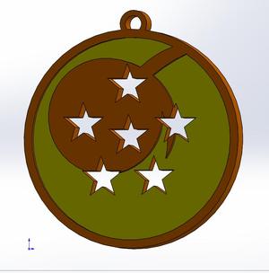 2D Sphere of 6 Dragon ball stars