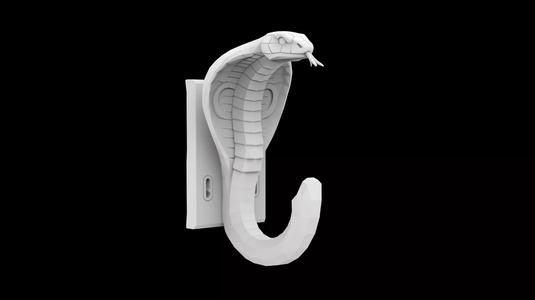 Cobra Wall Hook 3D print model